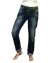 Джинсы женские RED BLUE бойфренды синие стрейч с ремнем 8043 - фото 1 Джинсы женские RED BLUE бойфренды синие стрейч с ремнем 8043 - фото 1